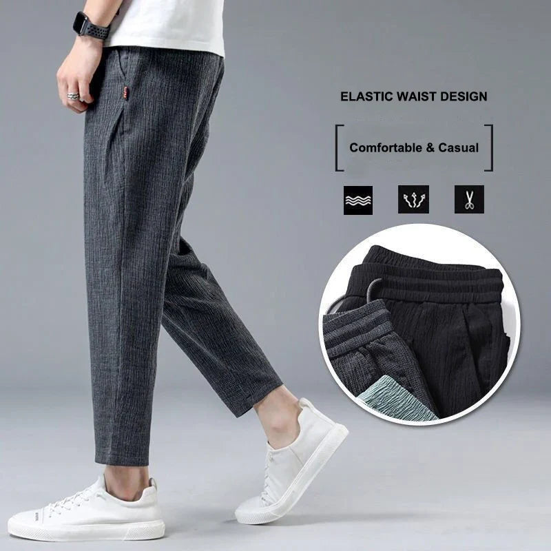Pantalon Homme Été - Lin & Soie Glacée