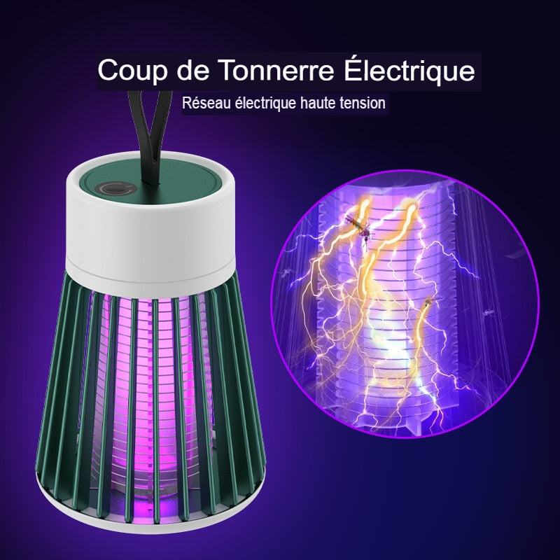 Lampe Anti-Moustiques à Accrocher ou Poser – Rechargeable