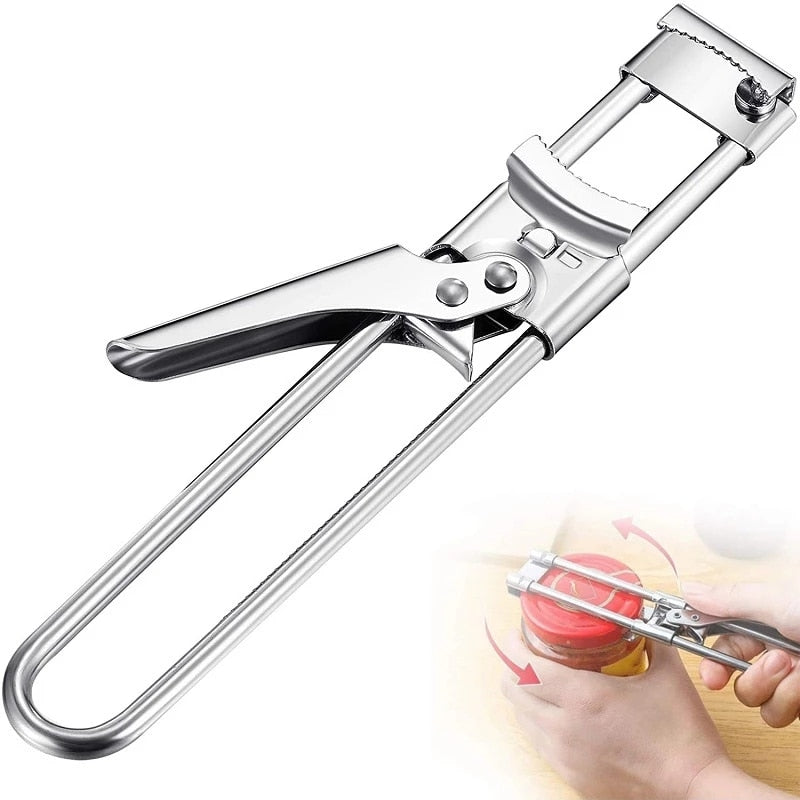 Ouvre Bocal Réglable en Acier Inoxydable