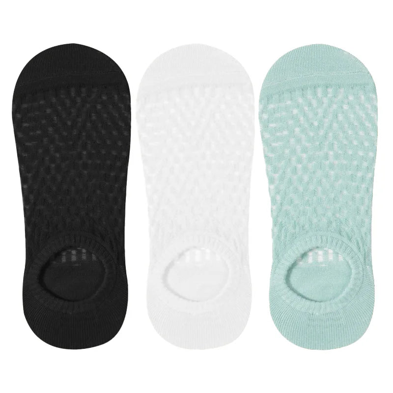 Lot 3 Paires Socquettes Invisibles Femme Maille Fine Respirante été