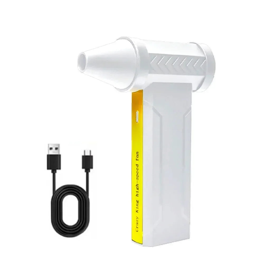 Mini Souffleur d'Air Turbo 130000 tr/min 3 Vitesses — Nettoyage Voiture & PC