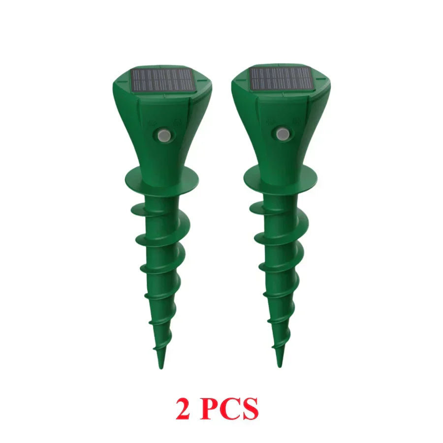 Lot de 2 Chasse taupes solaire