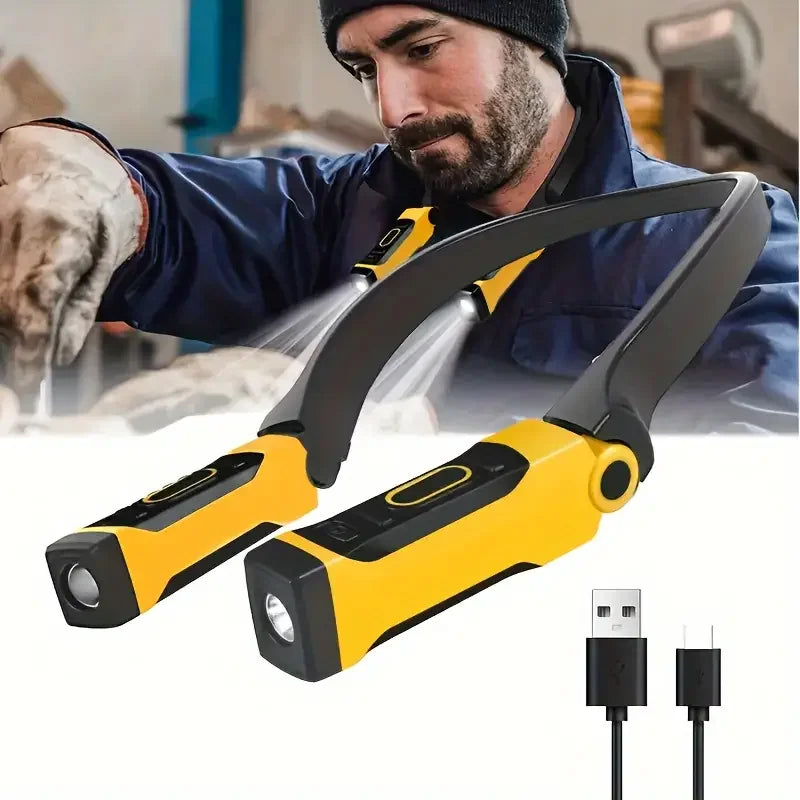 Lampe Tour de Cou LED Rechargeable pour Lecture et Réparation