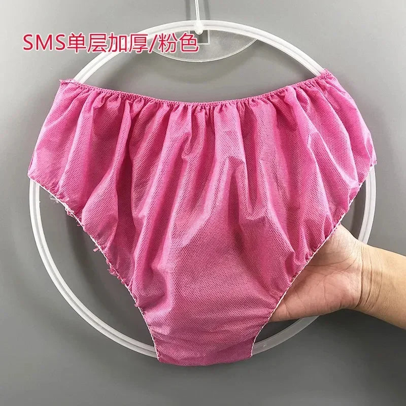 Lot de 50 Sous-Vêtements Jetables Hygiéniques pour Voyage & Spa
