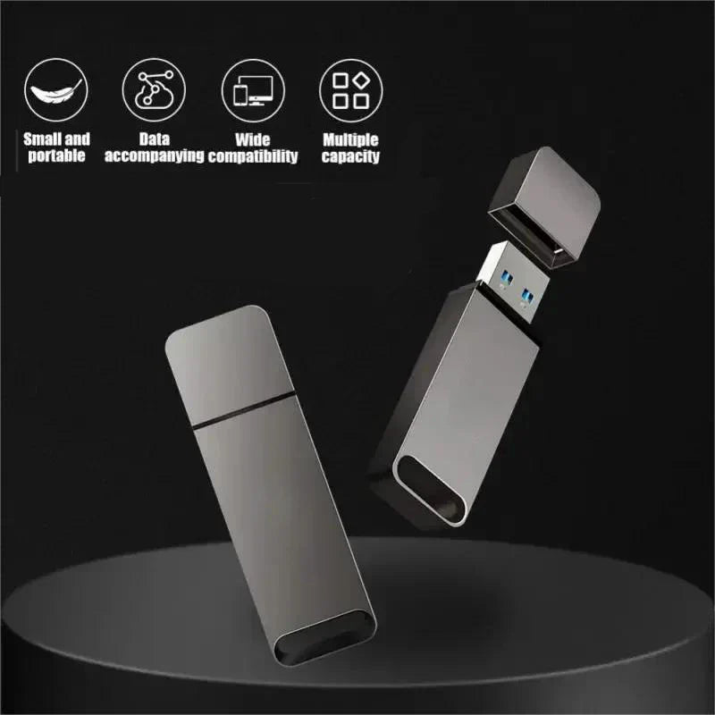 Clé USB 3.0 2 To - Compacte et Pratique + Adaptateur USB-C OFFERT