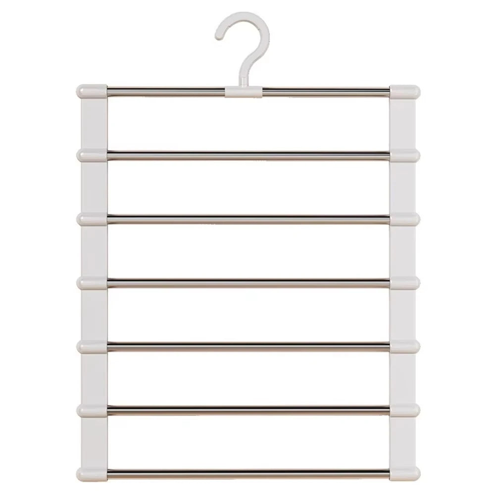 Cintre Porte-Pantalons Pliable 6 Niveaux Gain de Place – 1 ACHETÉ = 1 OFFERT