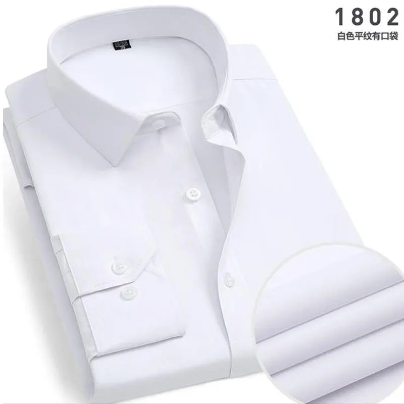 Chemise Homme à Rayures & Manches Longues – Sans Repassage, Anti-froissage et Respirante