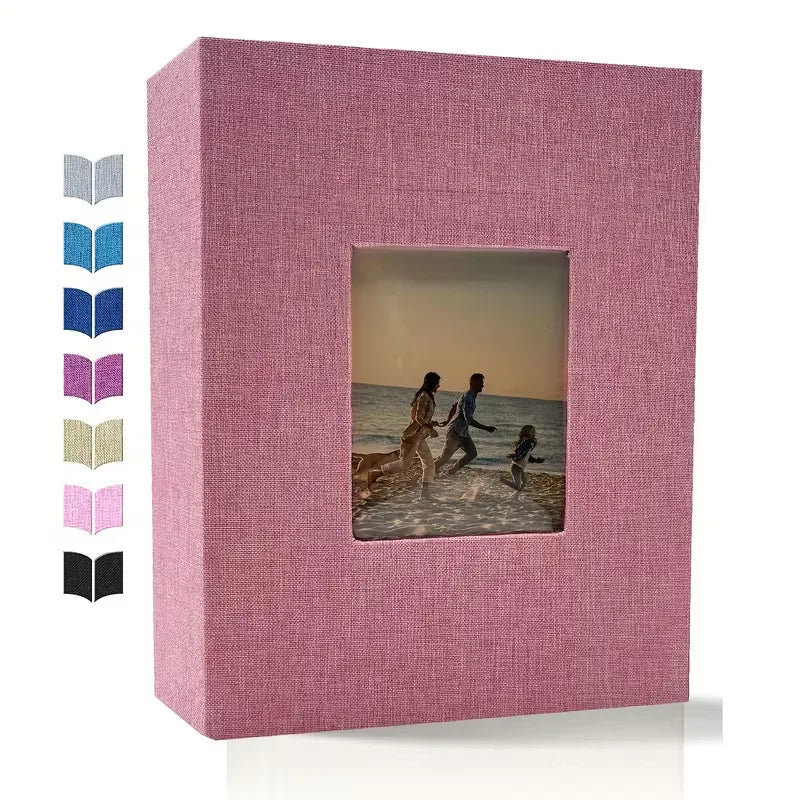 Grand Album Photo en Lin – 200 à 300 Pochettes pour Photos 10x15cm