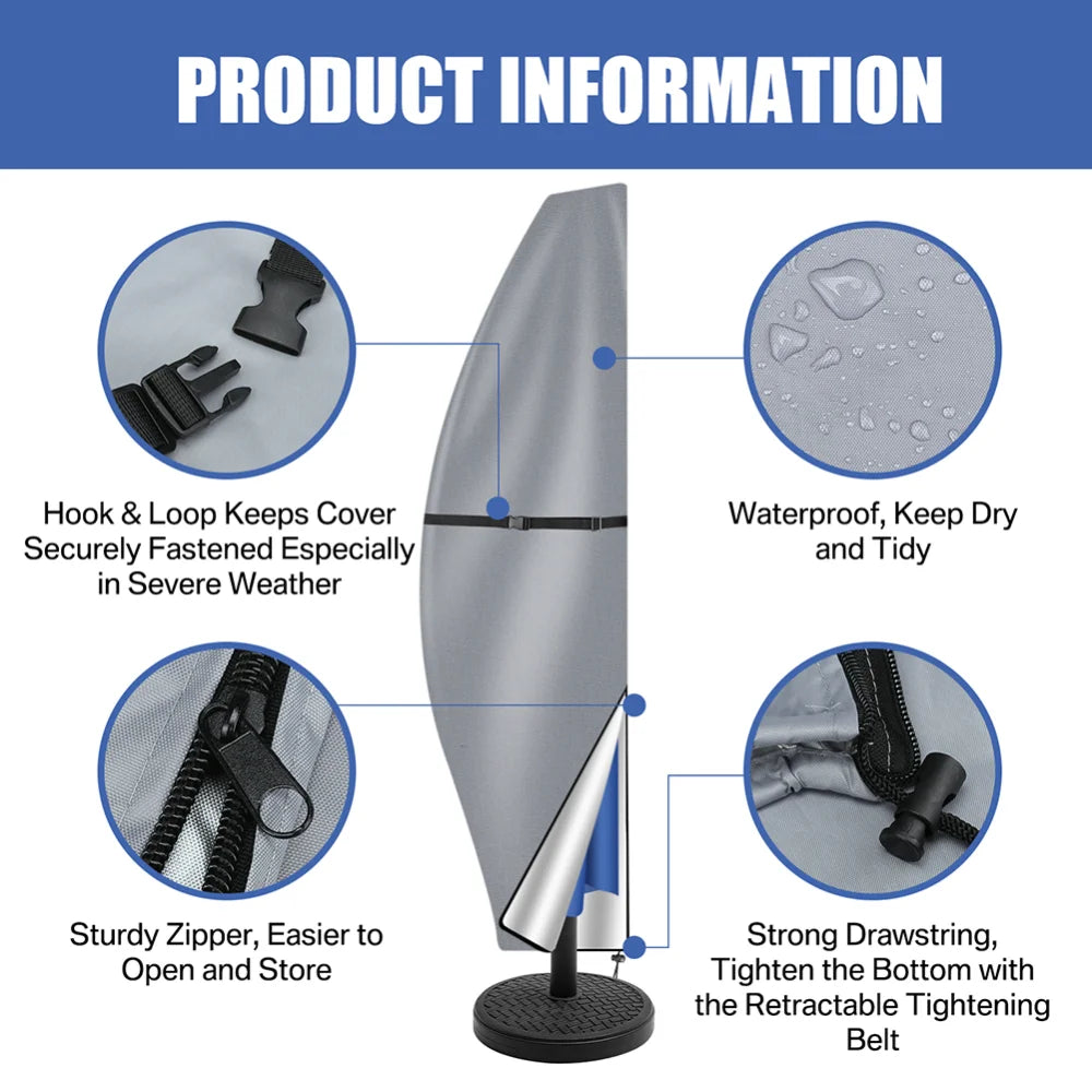 Funda de sombrilla impermeable y anti-UV 4 Estaciones