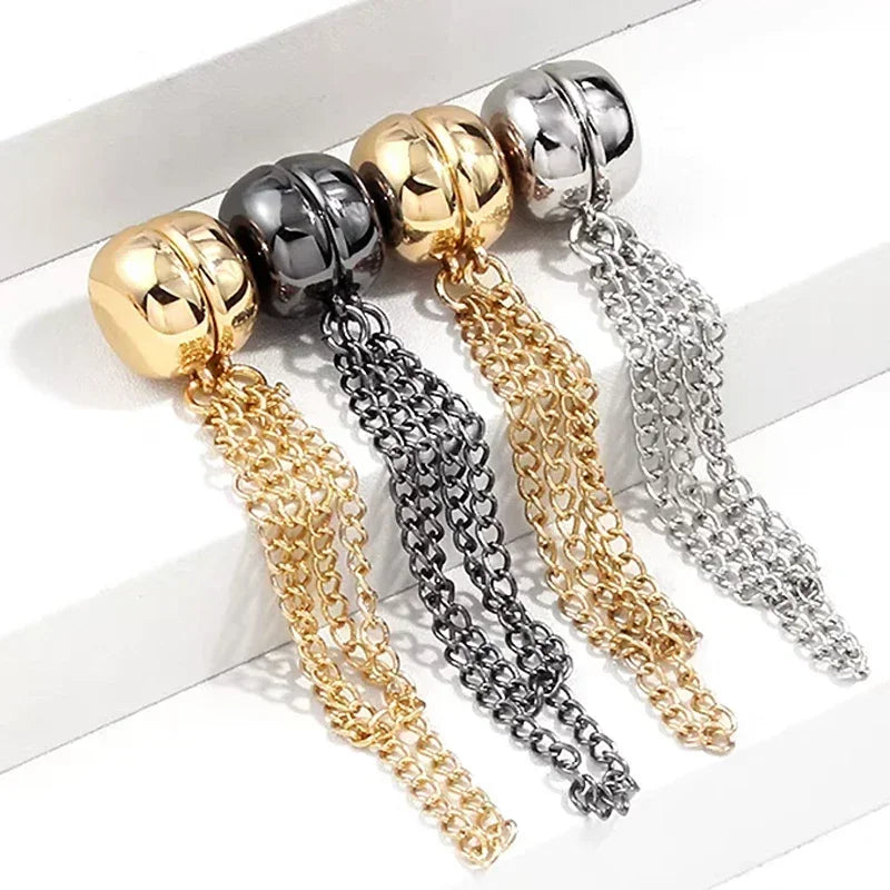 12x Chaîne Magnétique pour Vêtements et Ourlets