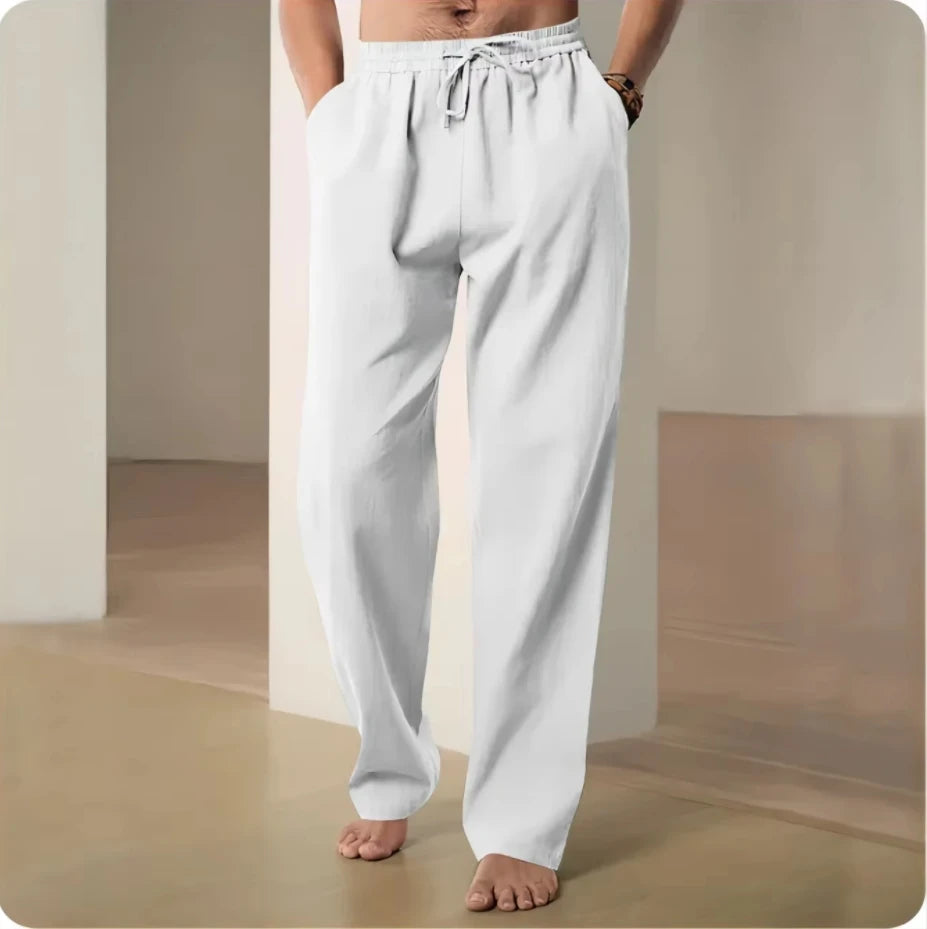 Pantalon Ample en Lin & Coton Respirant Été - Homme