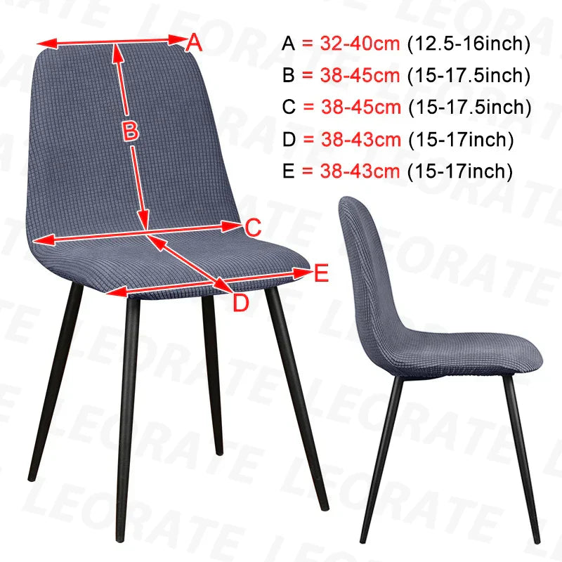 Housse de Chaise en Velours Extensible