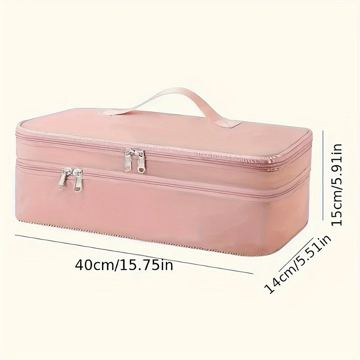Mallette de Transport à Double Compartiment – Sac Organisateur pour Sèche-Cheveux, Brosse à Air Chaud et Accessoires