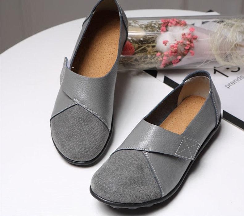 Maddy - Mocassins orthopédiques en cuir femme - DealValley