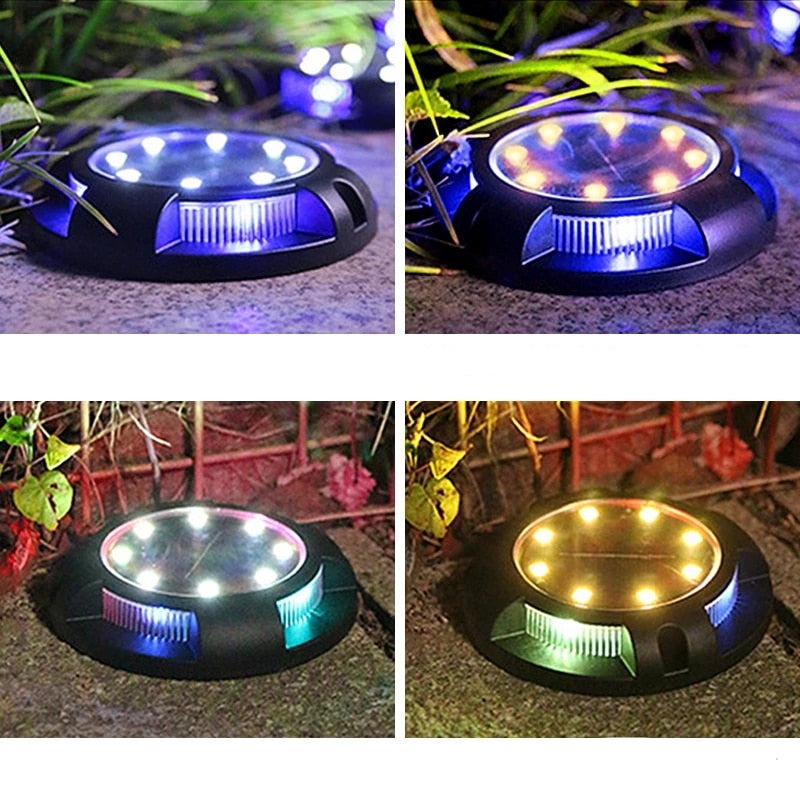 4x Spot LED solaire discret pour jardin