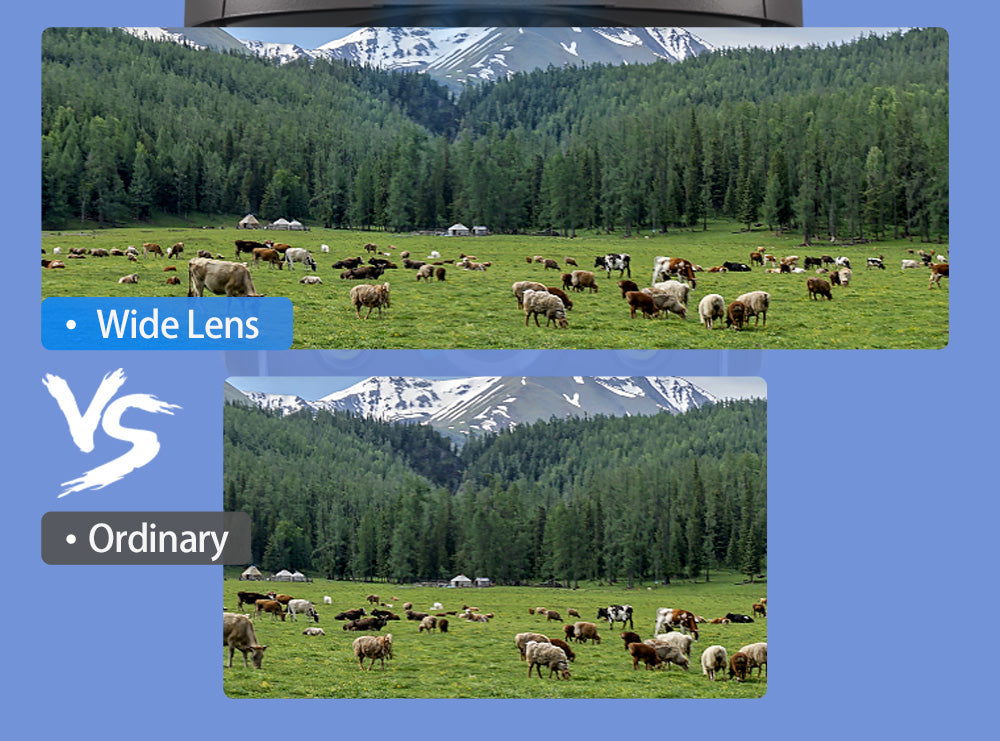 Dual-Lens Security Camera with Night Vision and Alarm