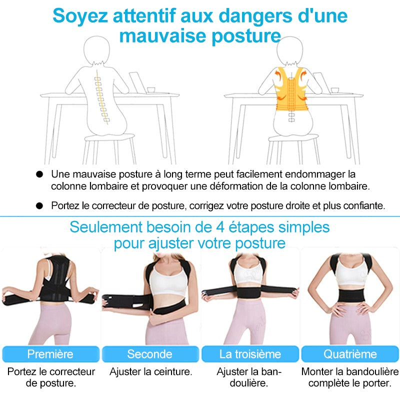 Correcteur de Posture en Alliage Léger