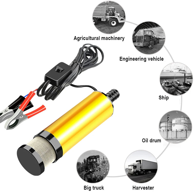 Mini Pompe à Eau Électrique Multifonctionnelle 12V