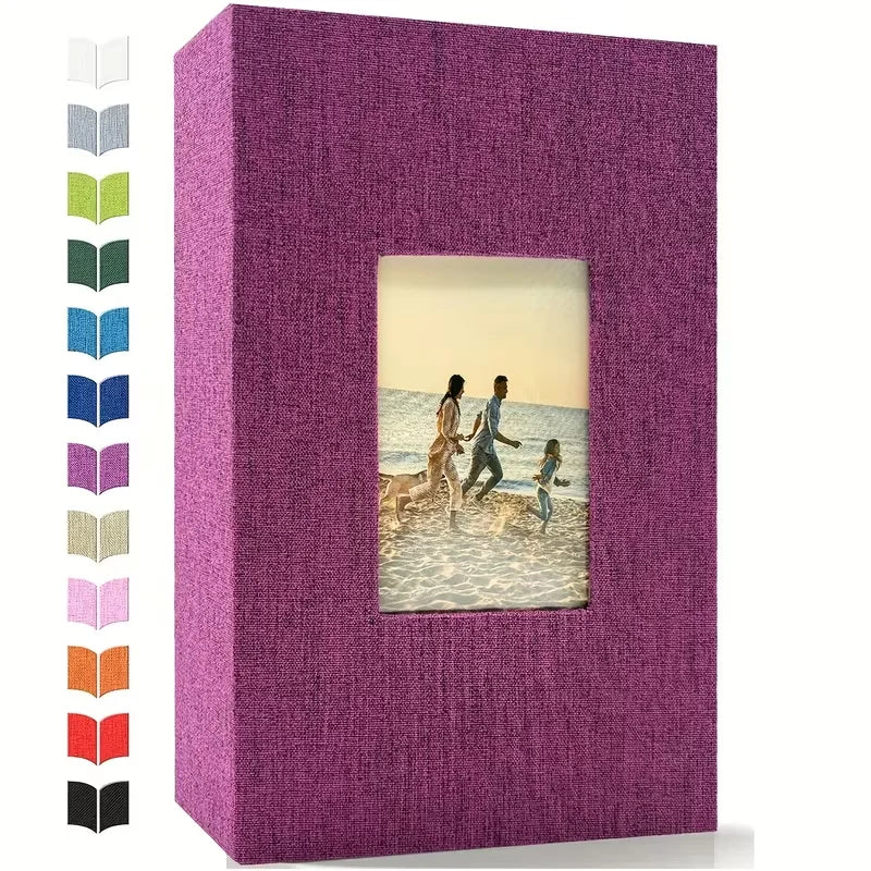 Grand Album Photo en Lin – 200 à 300 Pochettes pour Photos 10x15cm