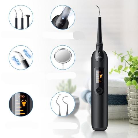 DÉTARTREUR DENTAIRE ÉLECTRIQUE + KIT ACCESSOIRES OFFERT