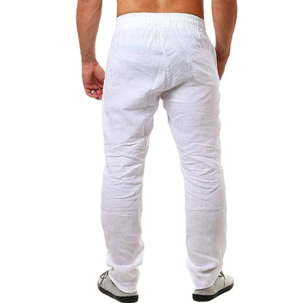 Pantalon en lin respirant pour homme