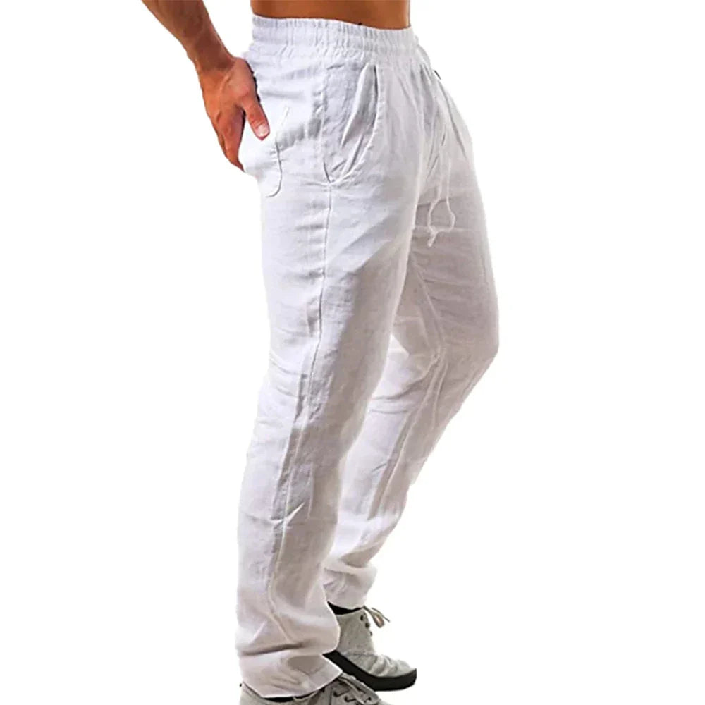 Pantalon en lin respirant pour homme