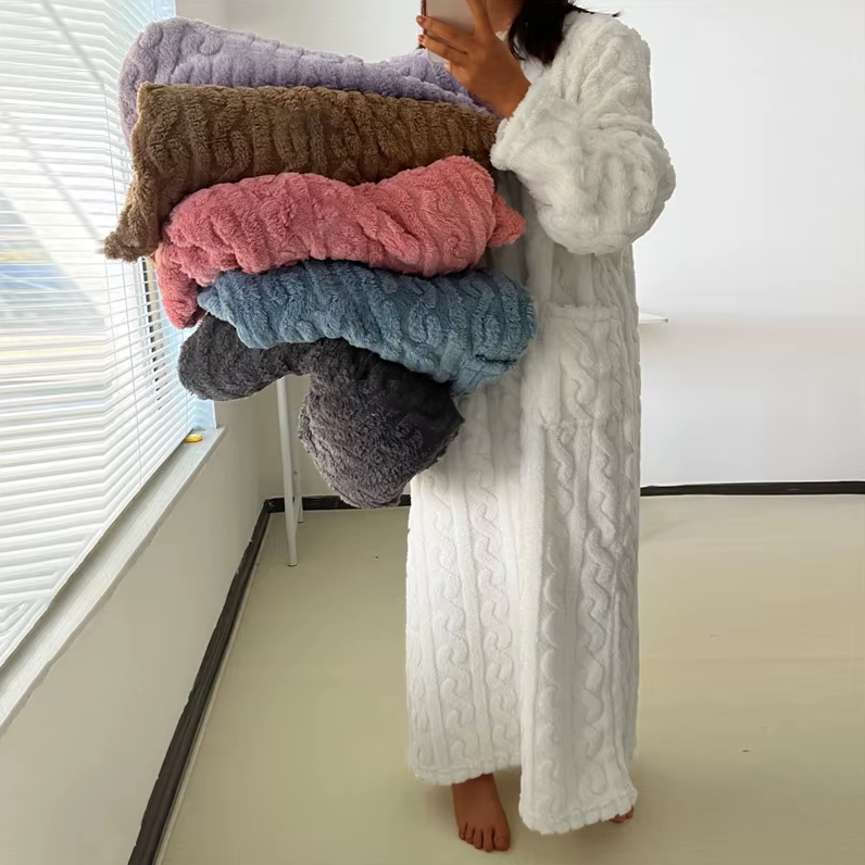 Robe de Nuit en Flanelle ULTRA CHAUDE
