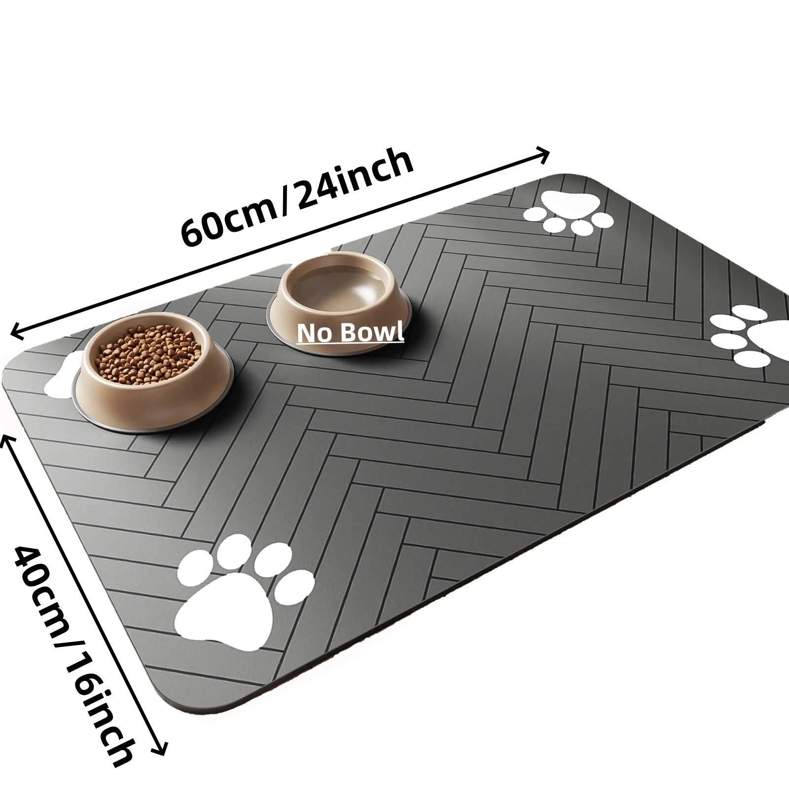 Tapis Absorbant pour Gamelles Chien & Chat – Imperméable, Antidérapant & Séchage Rapide – Pour Eau et Nourriture
