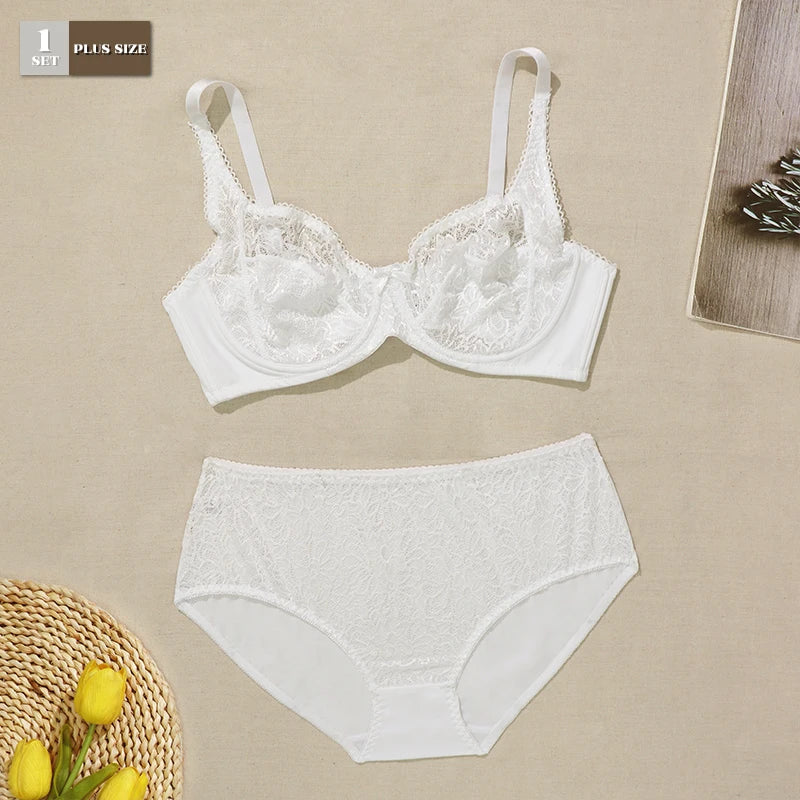 Ensemble de Lingerie en Dentelle BEAUWEAR - Grandes Tailles