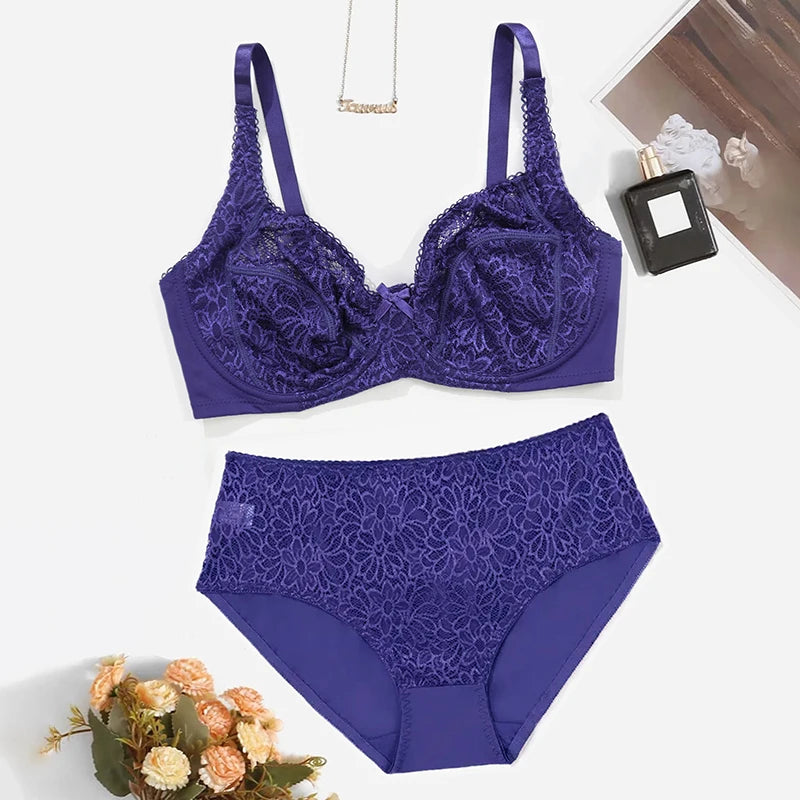 Ensemble de Lingerie en Dentelle BEAUWEAR - Grandes Tailles