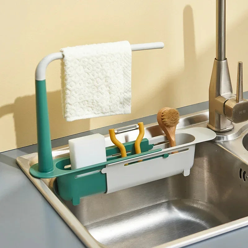 Bac de Rangement pour Évier de Cuisine Taille Réglable