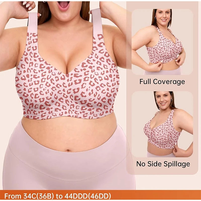Soutien-Gorge Femme Sans Coutures, Sans Armatures & à Maintien Optimal – Larges Bretelles & Grandes Tailles