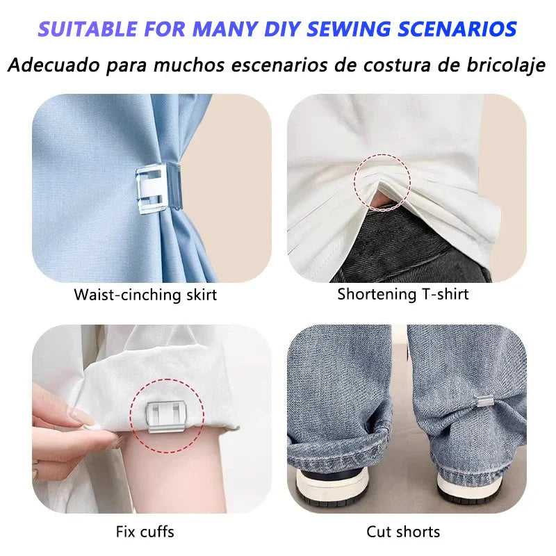 10x Clips Magiques pour Pantalon & Jean - Ourlet Express