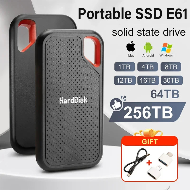Disque Dur Externe SSD Haute Vitesse USB 3.1 - Jusqu'à 2TO