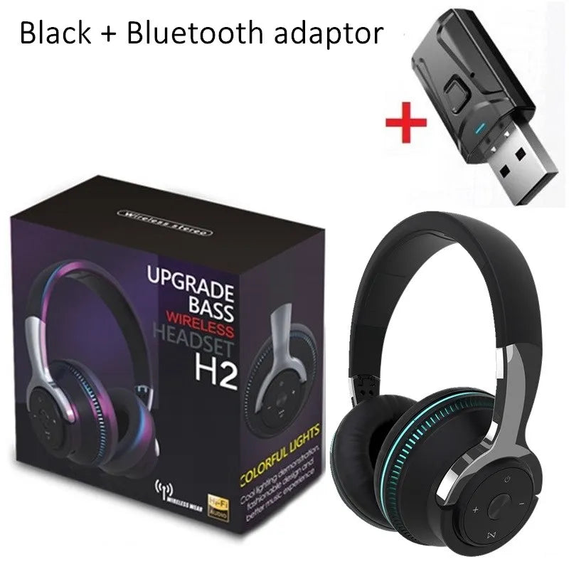 Casque sans-fil pour TV et ordinateur avec adaptateur USB - SUPER BASS