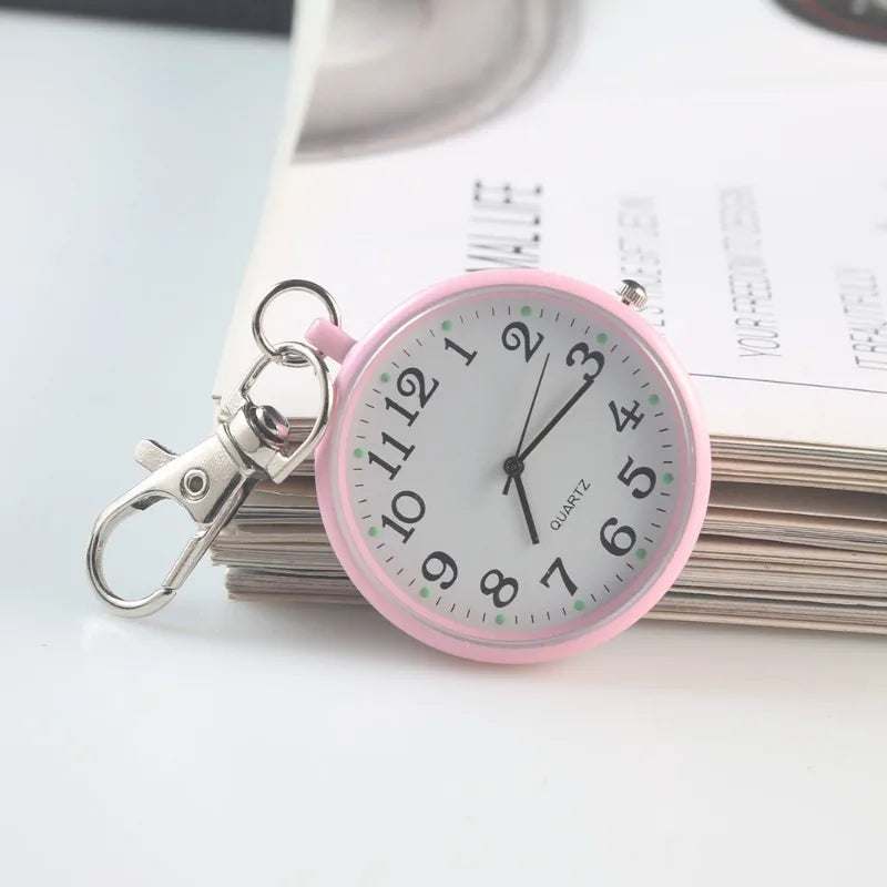 3x Montre de Poche à Quartz avec Porte-Clés – Compacte & Pratique