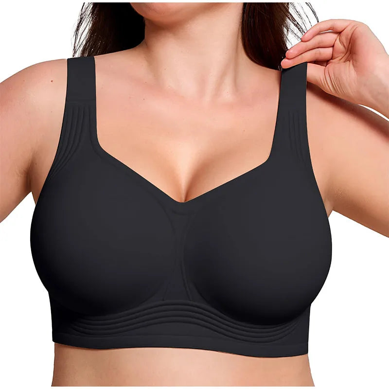 Soutien-Gorge Femme Sans Coutures, Sans Armatures & à Maintien Optimal – Larges Bretelles & Grandes Tailles