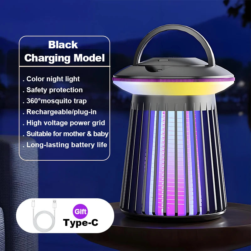 Lampe Répulsive à Choc Électrique – 360° Sans Bruit
