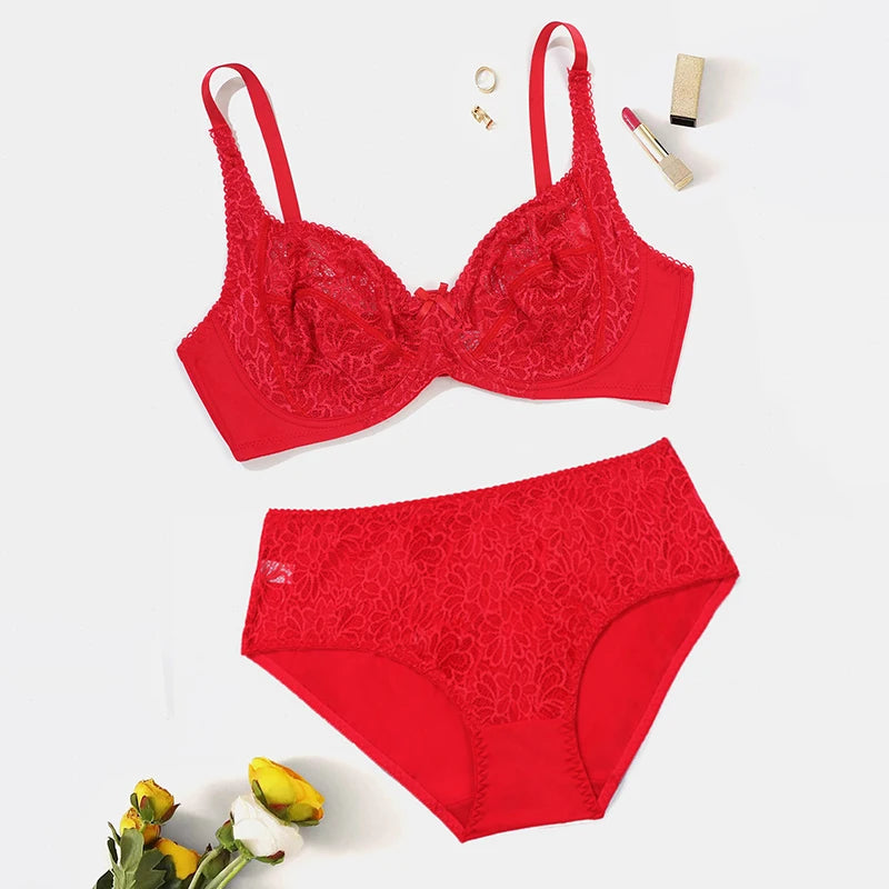 Ensemble de Lingerie en Dentelle BEAUWEAR - Grandes Tailles