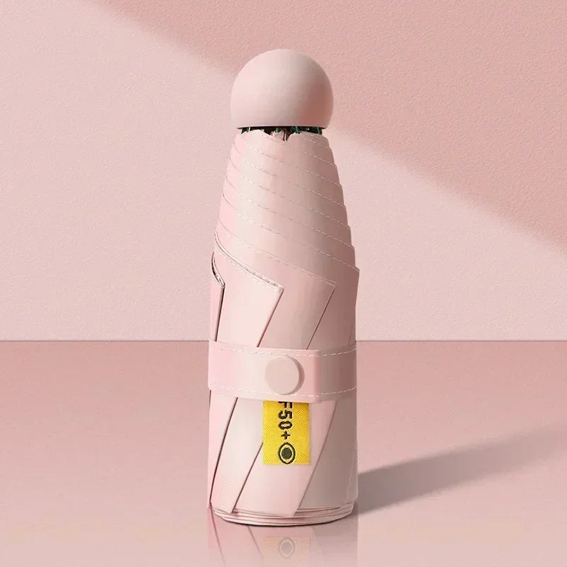Mini Parapluie Capsule avec boite de rangement – Soleil & Pluie