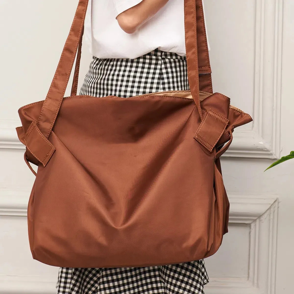 Foldable Travel Bag Large Capacity – Waterproof Tote Bag with Picnic Mat Included