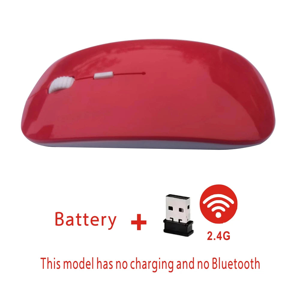 Souris Sans Fil Double Mode Bluetooth & 2,4 GHz – Rechargeable, Silencieuse et DPI Réglable