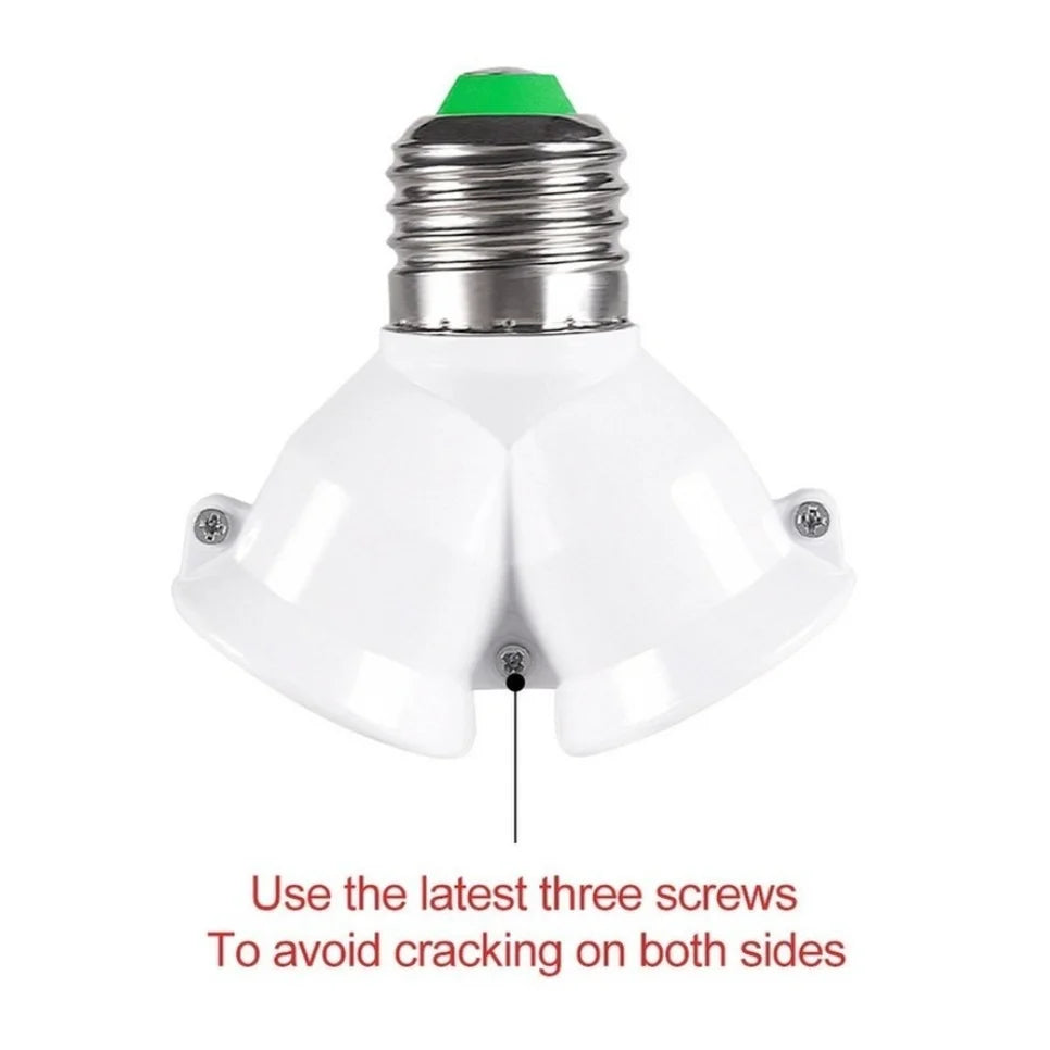 Adaptateur Douille E27 Double Sortie – Lot de 3