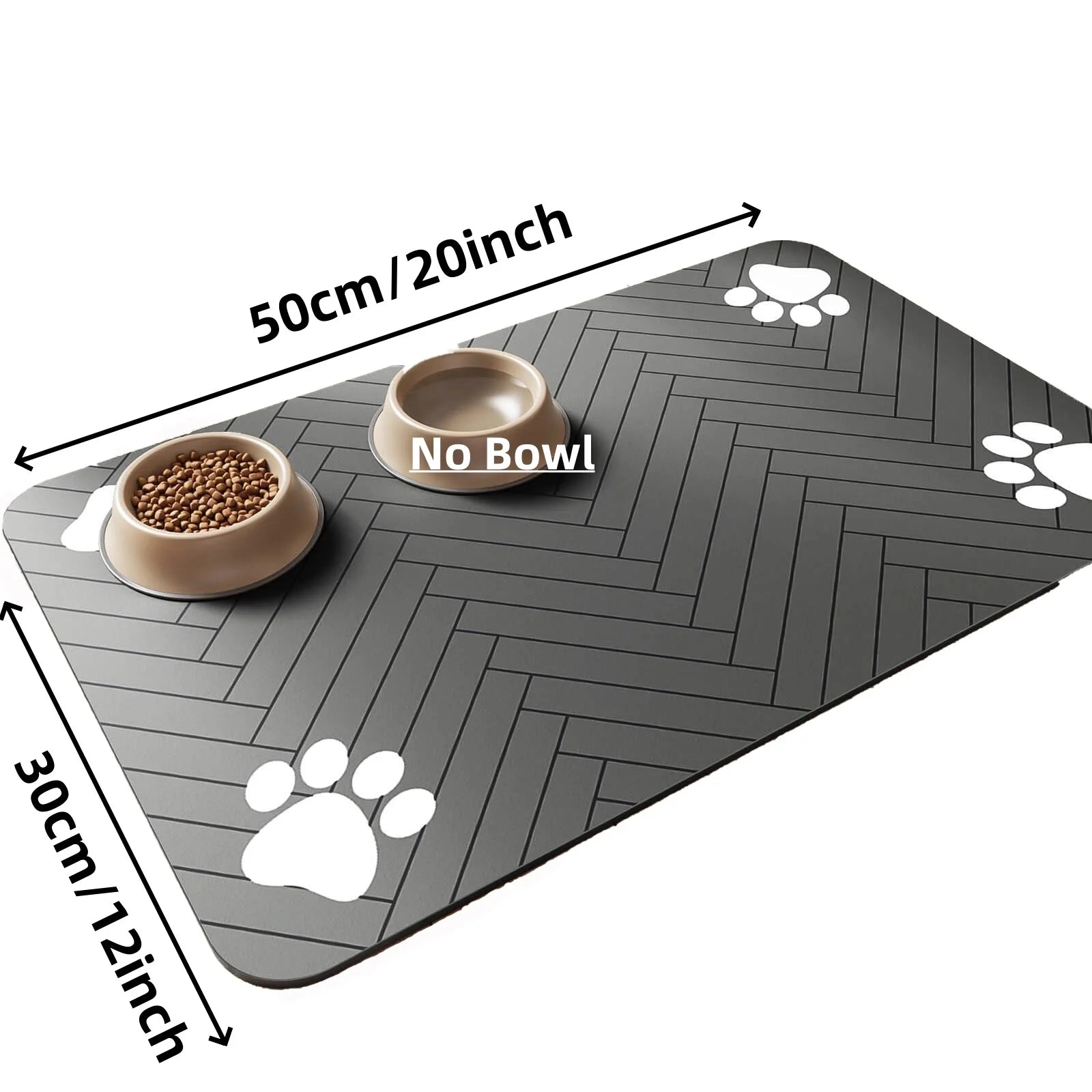 Tapis Absorbant pour Gamelles Chien & Chat – Imperméable, Antidérapant & Séchage Rapide – Pour Eau et Nourriture