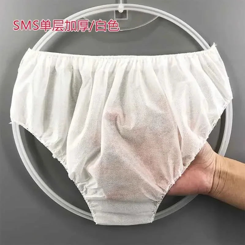 Lot de 50 Sous-Vêtements Jetables Hygiéniques pour Voyage & Spa