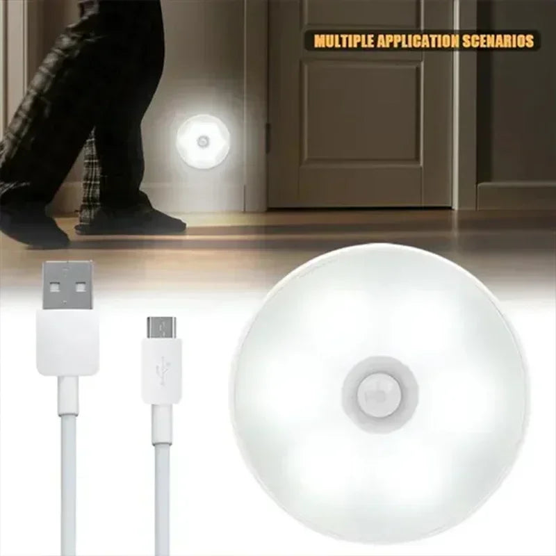 Lot de 6 Spots LED Sans Fil avec Capteur de Mouvement – Rechargeable USB & 3 Couleurs d’Éclairage