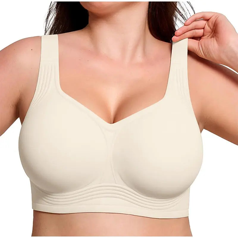 Soutien-Gorge Femme Sans Coutures, Sans Armatures & à Maintien Optimal – Larges Bretelles & Grandes Tailles