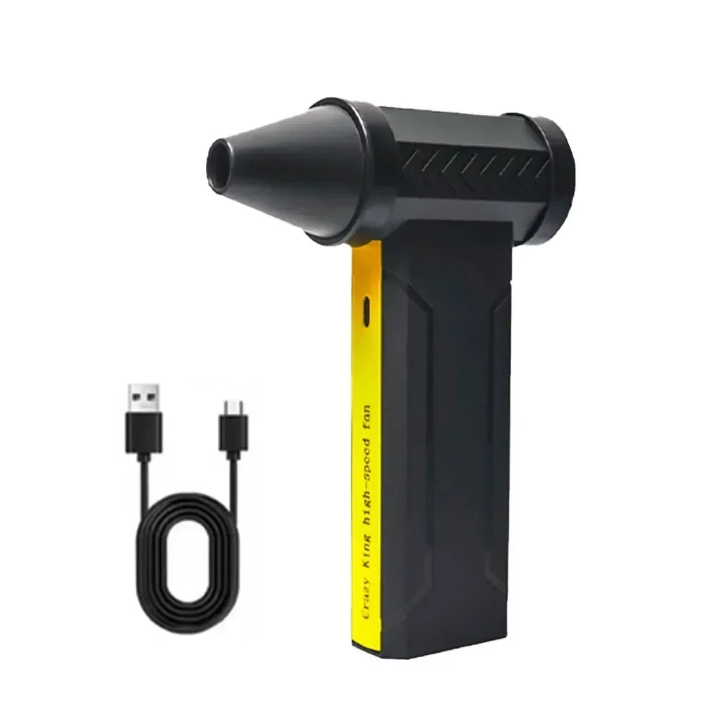 Mini Souffleur d'Air Turbo 130000 tr/min 3 Vitesses — Nettoyage Voiture & PC