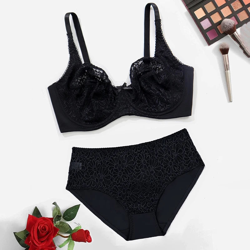 Ensemble de Lingerie en Dentelle BEAUWEAR - Grandes Tailles