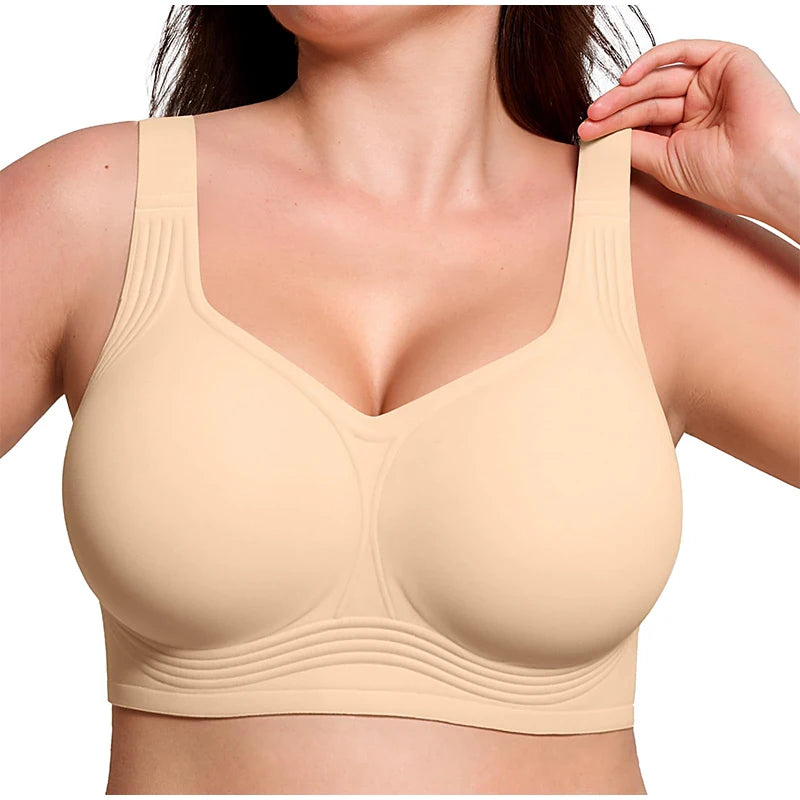 Soutien-Gorge Femme Sans Coutures, Sans Armatures & à Maintien Optimal – Larges Bretelles & Grandes Tailles